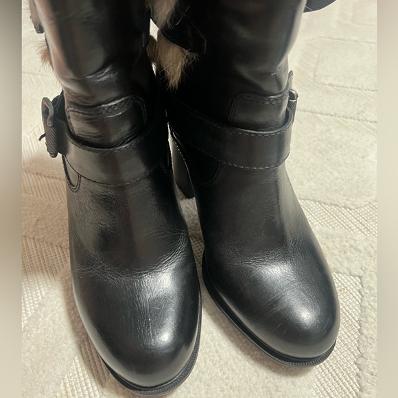 Sold FRYE Penny Luxe Moto Short Black - Picture 3 of 11